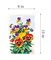 Needlepoint canvas for halfstitch without yarn Canvas Pansies SEU928.224 Seg De Paris Printed Tapestry Canvas